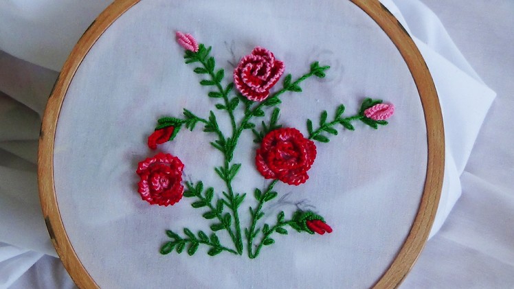 Hand Embroidery: Cast On Knotted Flowers