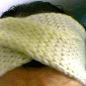 Crossed Headband knitted