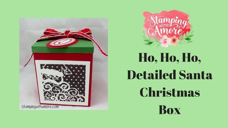 Ho, Ho, Ho, Detailed Santa Christmas Box