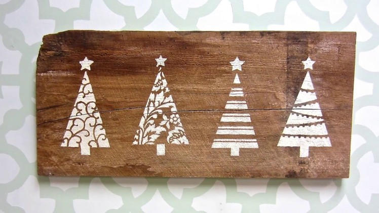 Holiday Decor Made Easy with Christmas Tree Stencils!