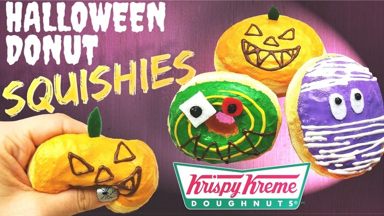How to make HALLOWEEN DONUT SQUISHIES- Krispy Kreme Japan Edition-DIY TUTORIAL (french subtitles)