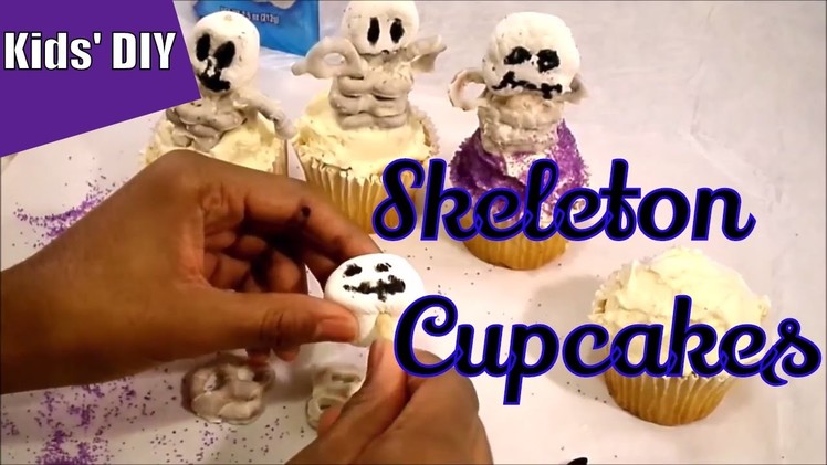Kids' DIY | Easy Halloween Treats | Skeleton Cupcakes