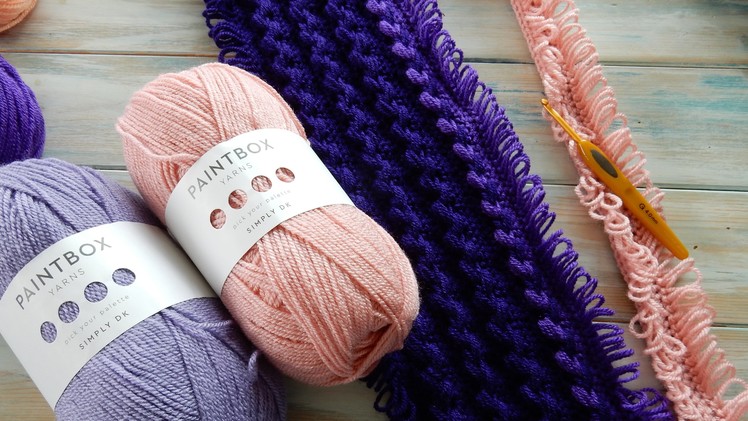 Mile-a-Minute Loop Stitch Braid Baby Blanket - Paintbox Yarn Review