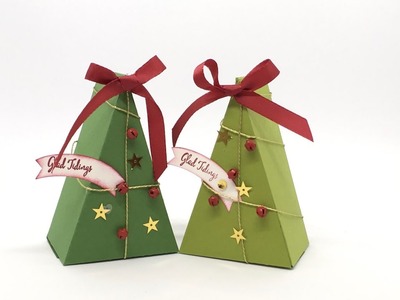 Thin Thursdays - Stampin' Up! Mini Christmas Tree from Cutie Pie Thinlits Dies