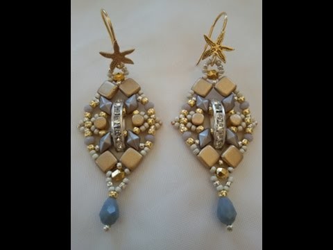 Tutorial orecchini silver and gold. tutorial silver and gold earrings