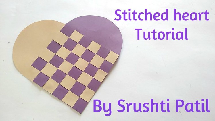 Twisted heart card Tutorial By Srushti patil