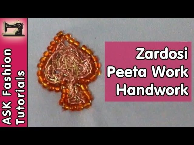 Zardosi Pita Work | Handwork | In Hindi | Step by Step Tutorial