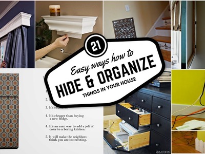 21 Ways to Hide and Organize Things in your House #1