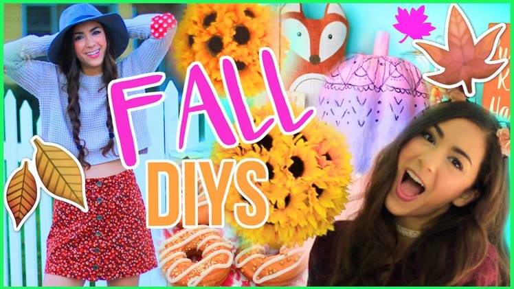 5 Cute and Easy Fall DIYs! Room Decor, Treats, and More!