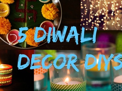 5 DIWALI Decor DIYs Floating fire light, Diya garland +more | Simple & Easy
