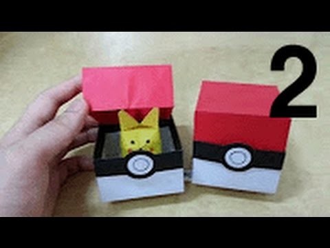 526 포켓몬 GO (포켓볼 상자) 2 - 2 색종이접기 Origami  pokeball 종이접기 Pokemon Go paper 摺紙 折纸 оригами 折り紙  اوريغامي