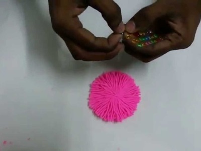 Beautiful Woolen Flower Making with simple steps Hand made items