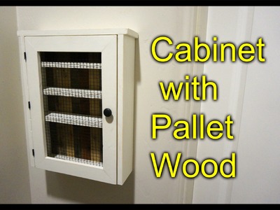 Cabinet from a Pallet - Essential Oil Shelf