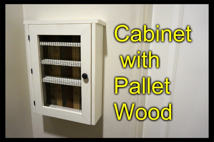 Cabinet from a Pallet - Essential Oil Shelf