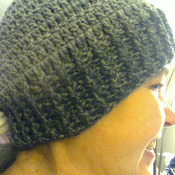 Crochet hat for ponytail hair