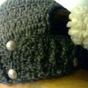 Crochet hat for ponytail hair