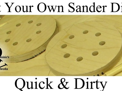 Cut your own Orbital Sanding Discs - Quick & Dirty