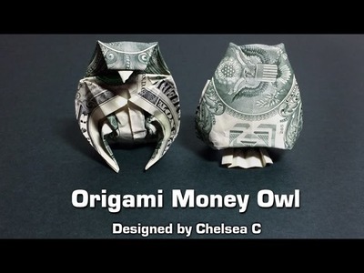 Dollar bill origami owl (instructions) money origami, moneygami, $1 bill origami, dollar origami