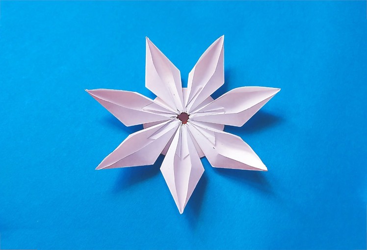 Easy origami modular flower. Ideas for decoration