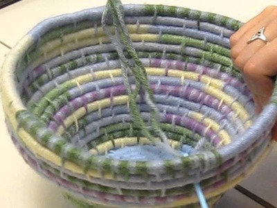 Finishing a Coiled Basket-part 2