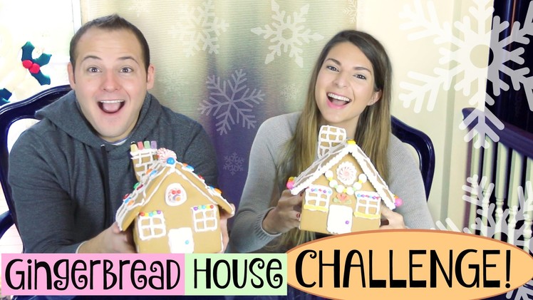 GINGERBREAD HOUSE CHALLENGE with my boyfriend!. SoCraftastic