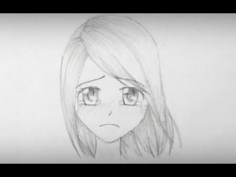 How to Draw a Sad Manga Girl Face