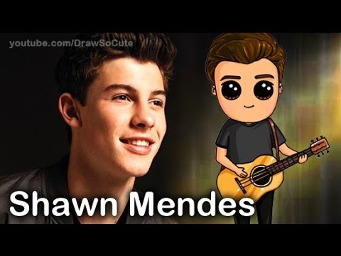 How to Draw Chibi Shawn Mendes step by step "Stitches" song