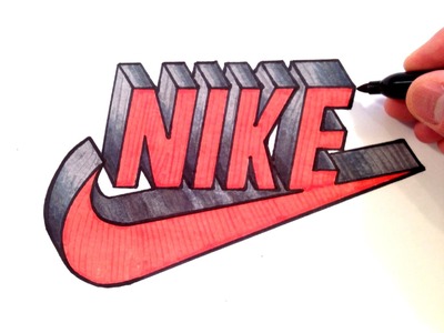 How to Draw Nike Logo in 3D - Best on Youtube
