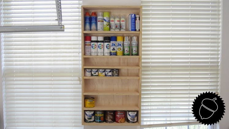 How to Make a Finishing Supply Shelf!