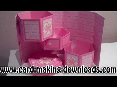 How To Make A Hexagonal Secret Treasure Box www.card-making-downloads.com