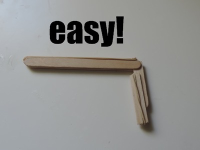 How To Make A Popsicle Stick Rubber Band Gun. (Full HD)