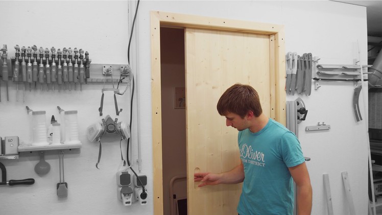 Installing a Sliding Door for the Workshop