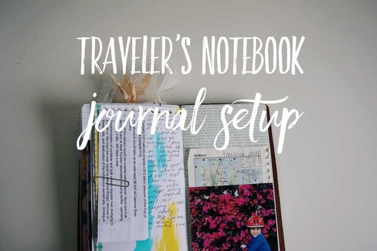 My First Traveler's Notebook - Initial Set Up For Journalling