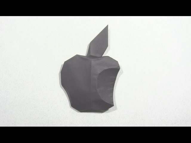 Origami Apple Logo by Oscar Osorio | Cómo hacer origami de papel logo apple