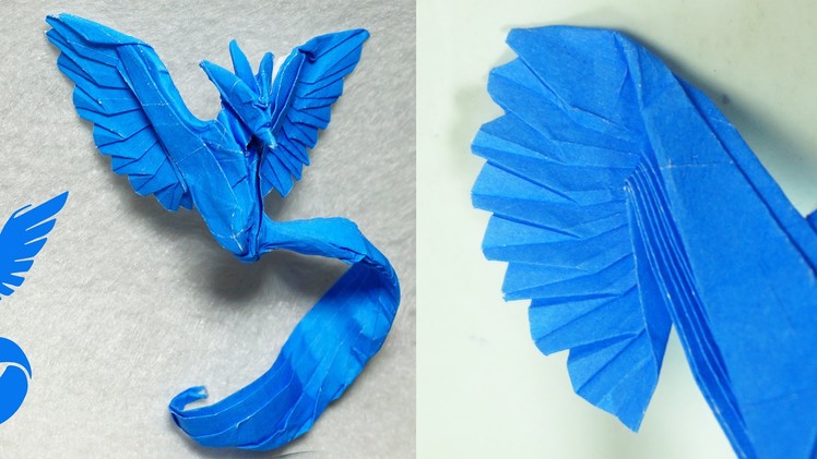 Origami Articuno's wings tutorial in details (Henry Phạm)