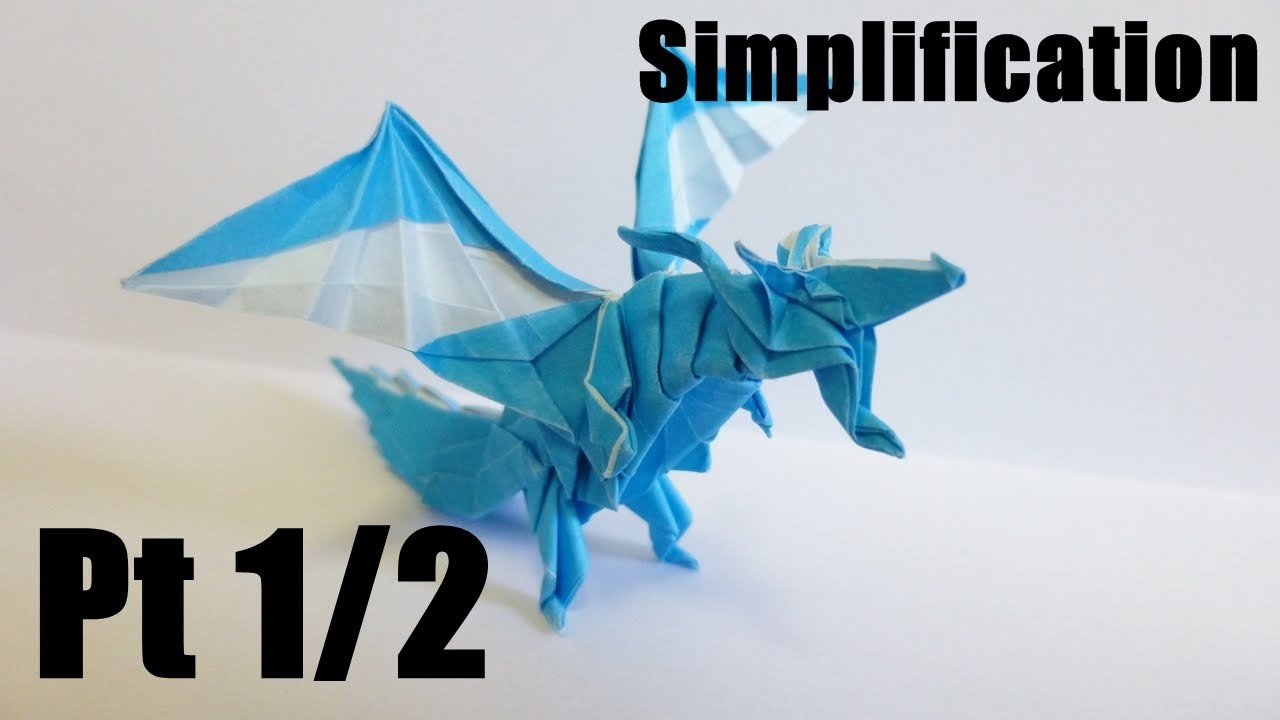 Origami Fiery Dragon 折り紙 折り方 ドラゴン 簡略化