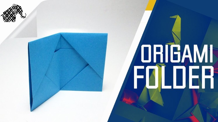 Origami - How To Make An Origami Folder. Wallet