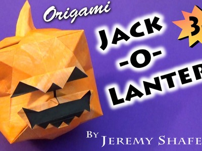 Origami Jack-O-Lantern 3-D!