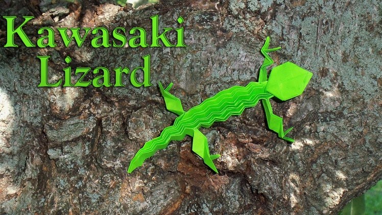 Origami Lizard by Toshikazu Kawasaki
