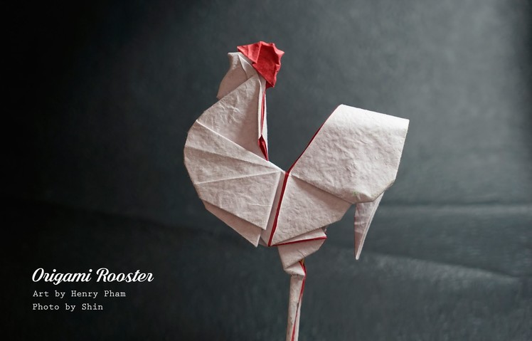 Origami ROOSTER 2.0 tutorial - DIY (Henry Phạm)