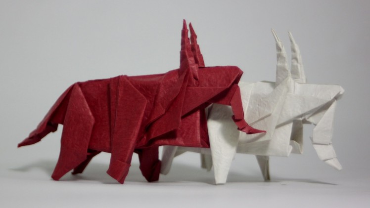 Origami sheep (origami goat.origami ram) tutorial (Henry Phạm)