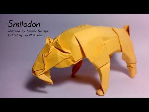 Origami Smilodon (Satoshi Kamiya) - not a tutorial