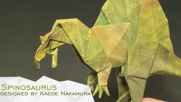 Origami Spinosaurus by Kaede Nakamura (Time- Lapse)