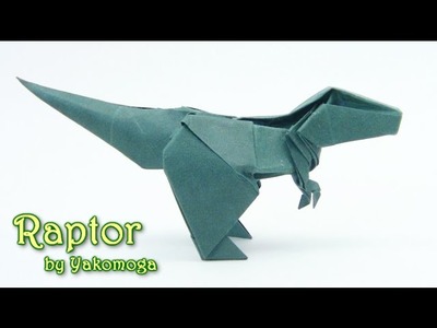 Origami T-Rex Dinosaur Raptor by Yakomoga - Yakomoga Origami tutorial