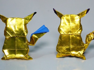 POKEMON - Easy origami Pikachu 2.0 tutorial (Henry Phạm)