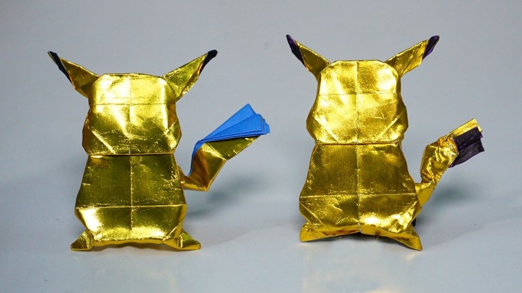POKEMON - Easy origami Pikachu 2.0 tutorial (Henry Phạm)