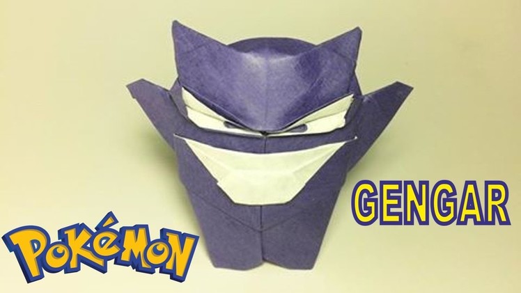 Pokemon Go: Origami pokemon Gengar by PaperPh2 Tutorial