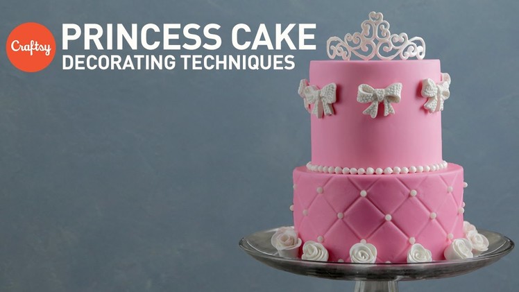 Princess Cake Ideas: Tiara & Rose Sugar Designs | Fondant Cake Decorating Tutorial