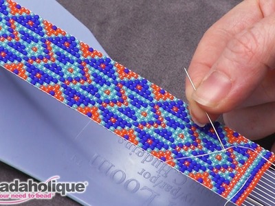 Quick Tip: Switching to a Shorter Needle to Tie Off Loom Work