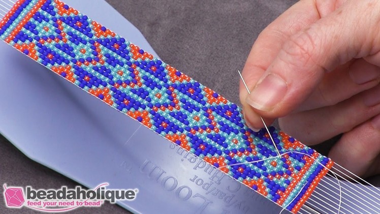 Quick Tip: Switching to a Shorter Needle to Tie Off Loom Work